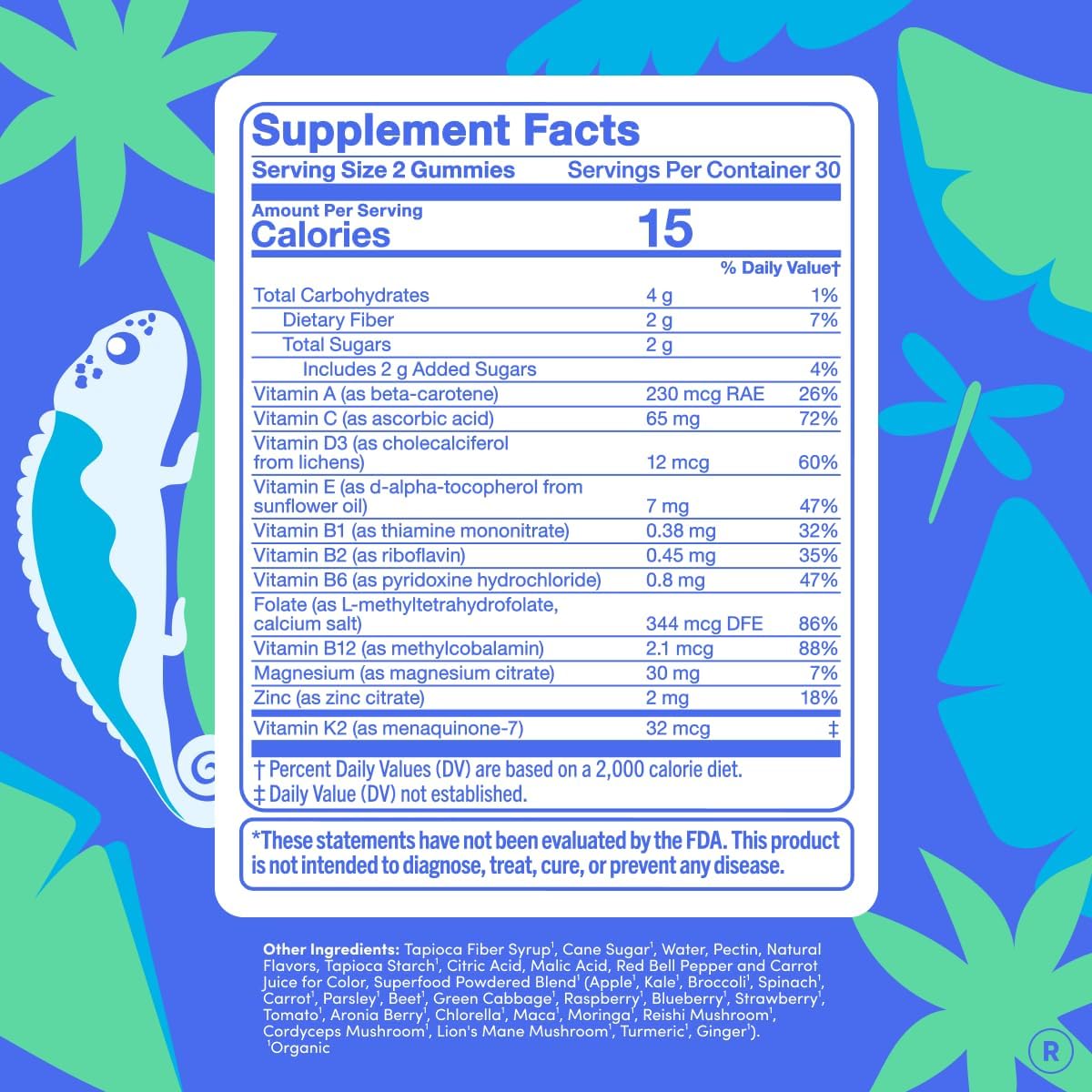 FIRST DAY Teen's Multivitamin, Calming Magnesium & Brain Focus Gummies | Daily Nutrients, Mood, & Focus | Clean Label Project Verified® | Vegan | 30-Day Supply