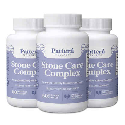 Pattern Wellness Stone Care Complex – Supports Healthy Kidney & Urinary Function – with Chanca Piedra, Chamomile Extract & Boron – 3rd Party Lab Tested – Vegan, Non-GMO - 60 Capsules