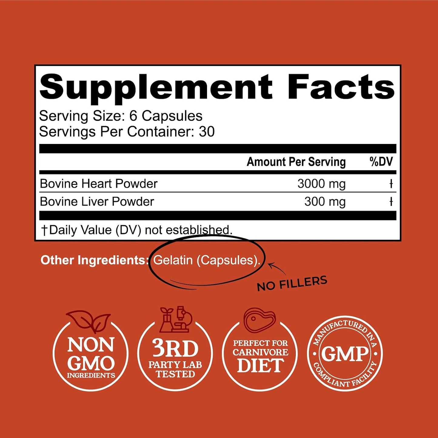 Beef Organ Supplement for Women + Organic Beef Liver Capsules + Grass Fed Bovine Heart & Liver Supplement - Pasture Raised Bovine - No Fillers, Flow Agents, or GMOs - Nutrient Dense Superfood