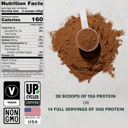 FYTA Vegan Protein Powder - Chocolate Plant Based Protein Powder with Better Taste