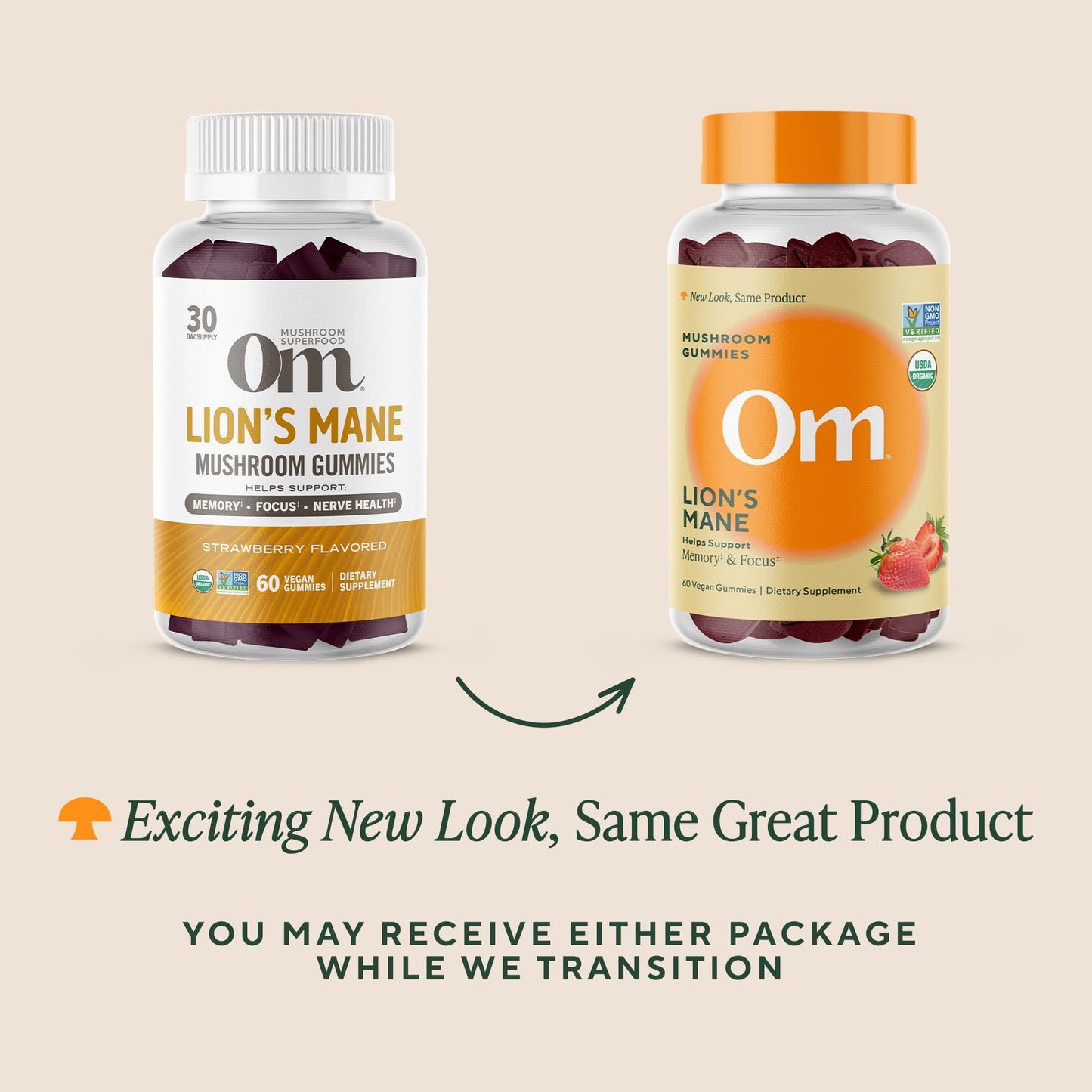 OM MUSHROOM SUPERFOOD Master Blend Mushroom Gummies – Organic 10-Mushroom Complex with Ashwagandha – Supports Immunity, Gut Health & Stress Relief – Mixed Berry Flavor – 28 Servings, 56 Count.