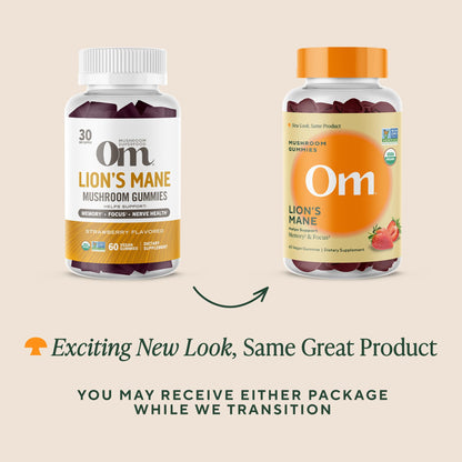 OM MUSHROOM SUPERFOOD Master Blend Mushroom Gummies – Organic 10-Mushroom Complex with Ashwagandha – Supports Immunity, Gut Health & Stress Relief – Mixed Berry Flavor – 28 Servings, 56 Count.