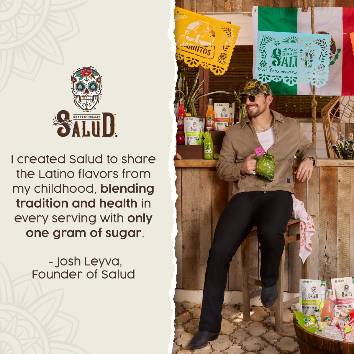 Salud x Jarritos 2-Pack | 2-in-1 Hydration + Immunity (Mandarin) & Hydration + Immunity (Guava) – 15 Servings Each, Agua Fresca Drink Mix, Non-GMO, Gluten Free, Vegan, Low Calorie, 1g of Sugar