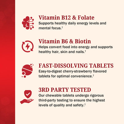 Bariatric D3 K2 Dissolvable Tablets - 90 Cherry-Strawberry Tablets