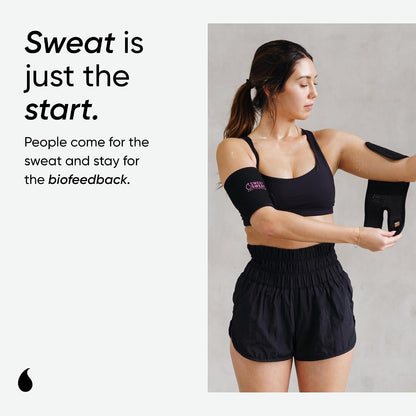 Sports Research Sweet Sweat® Arm Trimmers - Premium Sweat-Enhancing Arm Wraps for Women & Men - 3 Adjustable Sizes