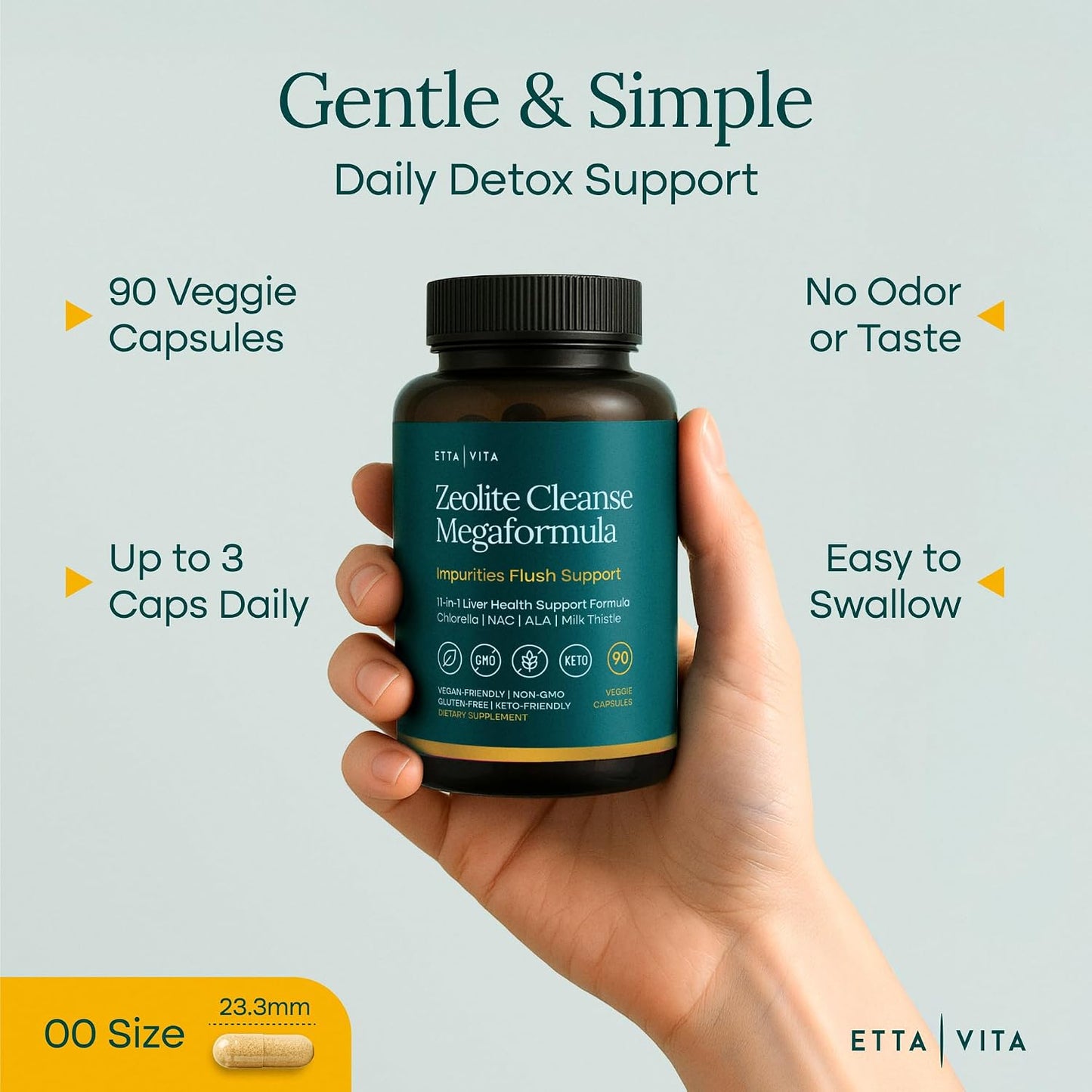 Liver Cleanse Detox & Repair - Microplastics Detox & Zeolite Supplement for Gut Health, Cognition & Natural Energy - Glutathione, NAC, Chlorella, Spirulina, ALA, Cilantro, Milk Thistle, Noni, Shilajit