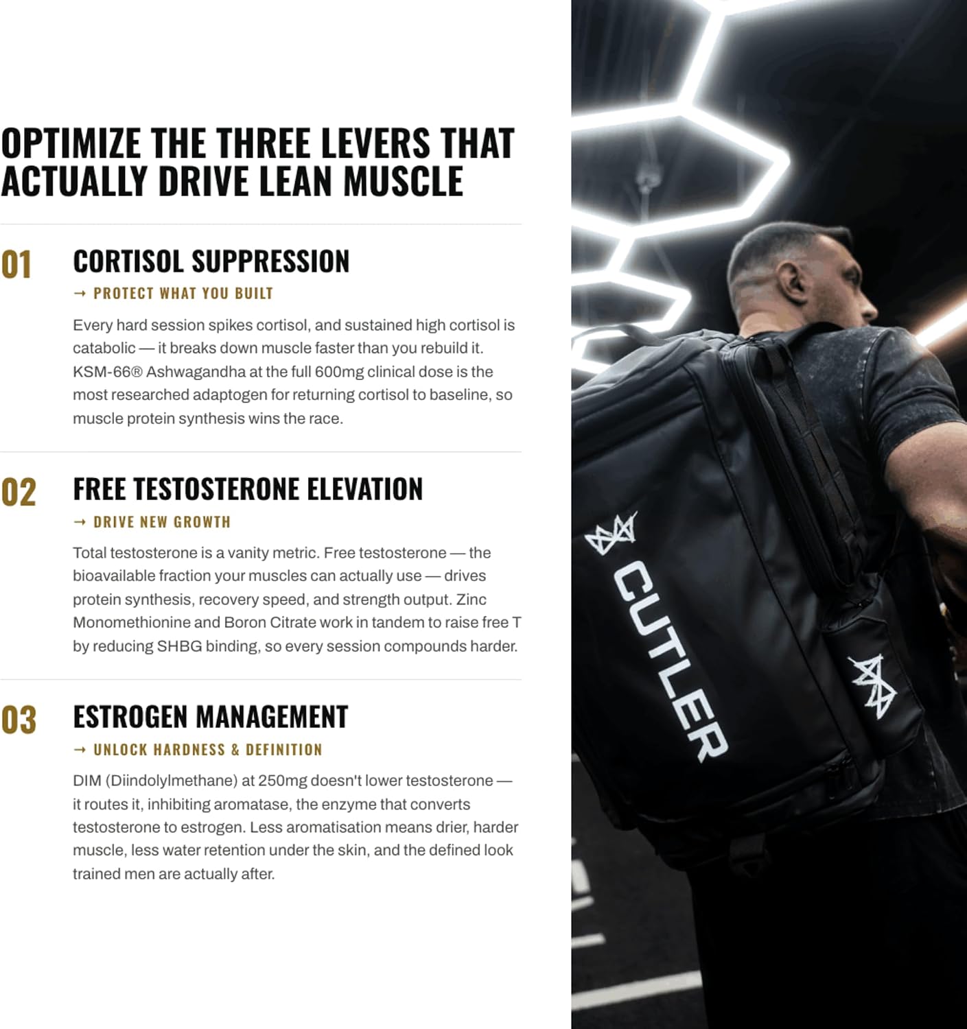 TRIUMPH Testosterone Booster for Men: Best Test Booster and Estrogen Blocker for Men with DIM, KSM 66 Ashwagandha, and Boron Citrate, Build Natural Lean Muscle Mass and Strength, 56 Veggie Capsules | Not Flavored | DIM, KSM-66 Ashwagandha, Fenugreek and B