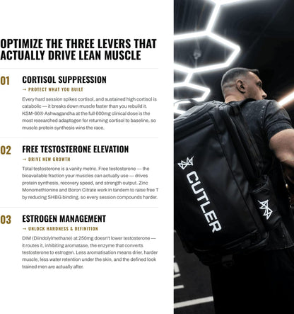 TRIUMPH Testosterone Booster for Men: Best Test Booster and Estrogen Blocker for Men with DIM, KSM 66 Ashwagandha, and Boron Citrate, Build Natural Lean Muscle Mass and Strength, 56 Veggie Capsules | Not Flavored | DIM, KSM-66 Ashwagandha, Fenugreek and B