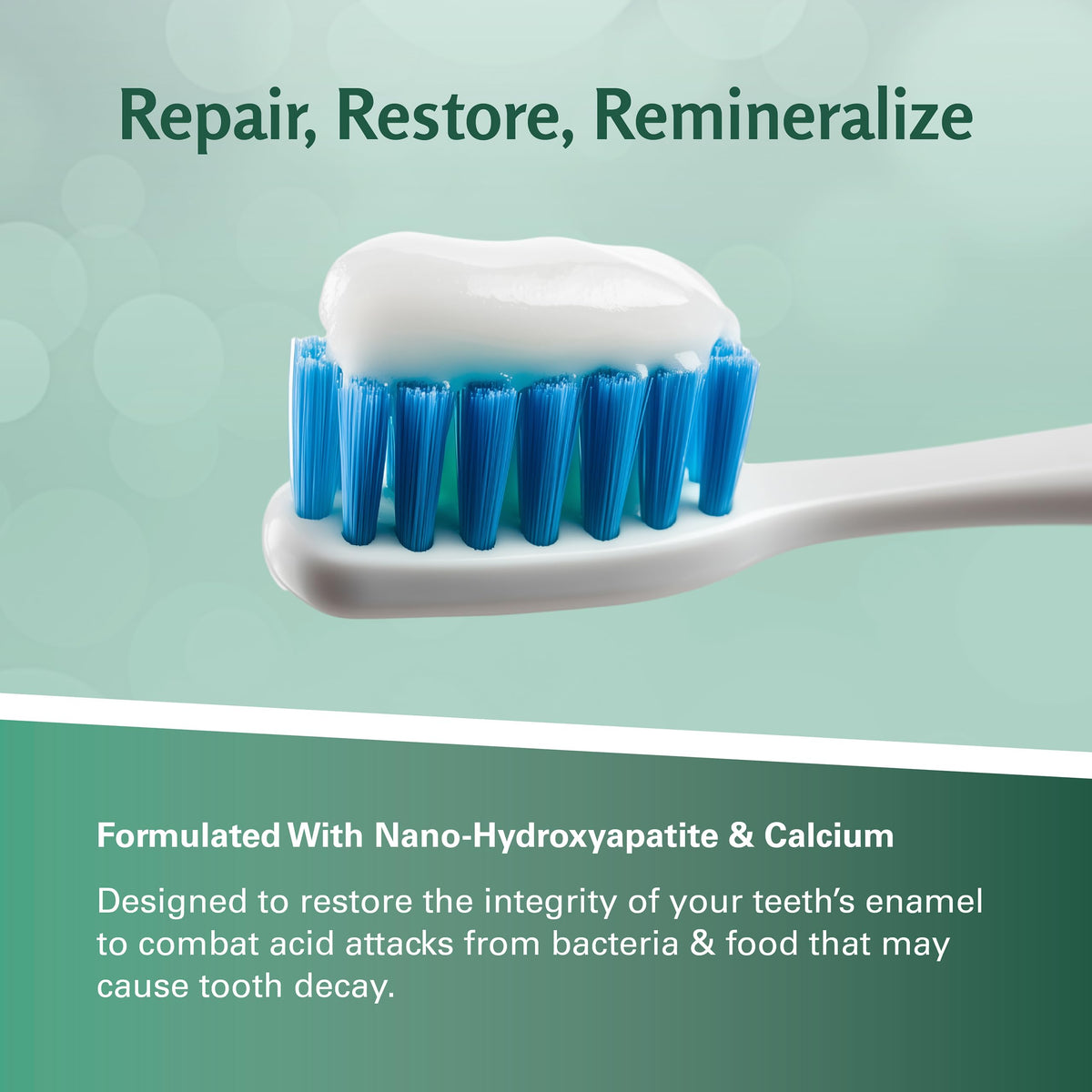 Nano Hydroxyapatite Fluoride Free Whitening Toothpaste, 1 Pack by M3