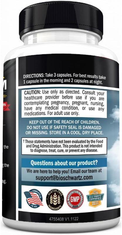 Magnesium Bisglycinate Chelated Supplement -180 Capsules