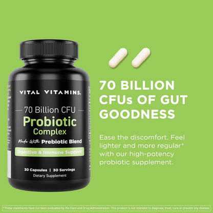 Vital Vitamins Multi Collagen Complex Plus Capsules + Probiotic Complex