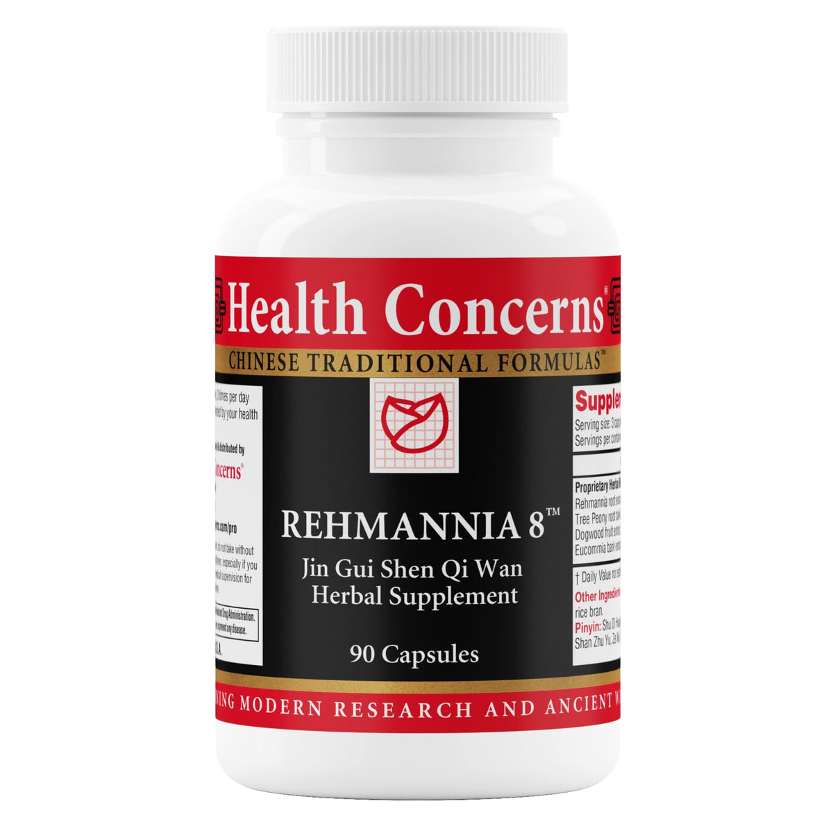 Health Concerns Rehmannia 8 - Back Discomfort & Urinary Tract Health for Women & Men