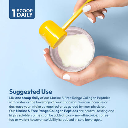 ANDREW LESSMAN ProCaps Marine Collagen Peptides with MSM Powder 60 Servings