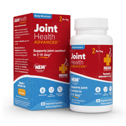 Redd Remedies, Joint Health Advanced, Helps Strengthen Connective Tissue and Cartilage, Fast-Acting Comfort with Boswellia Serrata and Turmeric, 120 Vegetarian Capsules