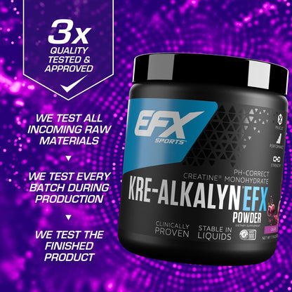 EFX Sports Kre-Alkalyn EFX Powder | pH Correct Creatine Monohydrate Powder Supple