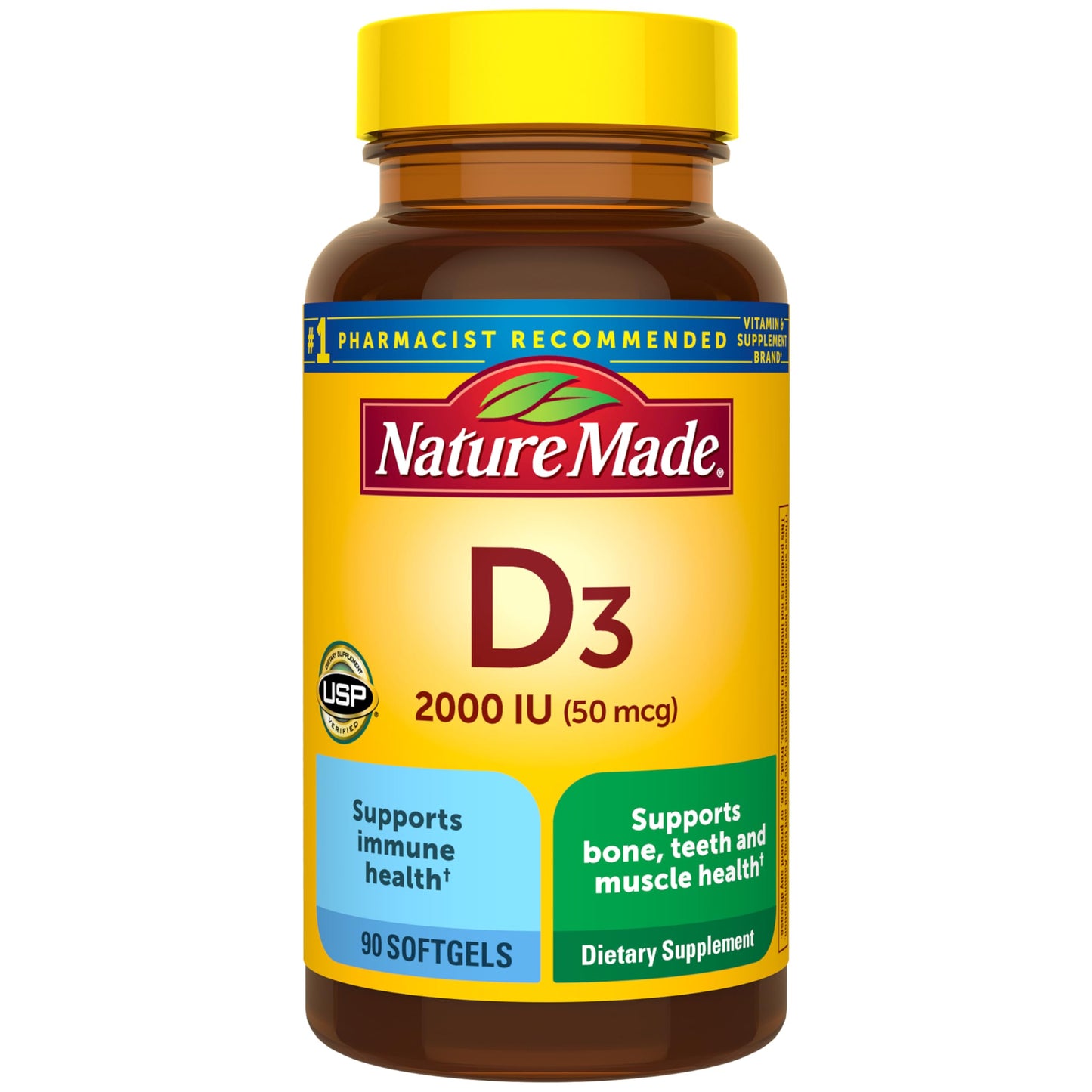 Nature Made Vitamin D3 2000iu 320 Ct. Soft Gels (Packaging May Vary)