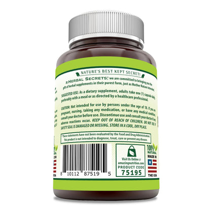 Herbal Secrets Boswellia Serrata Extract (65% Boswellic Acids) 600 mg 120 Capsules Supplement - Non-GMO - Gluten Free