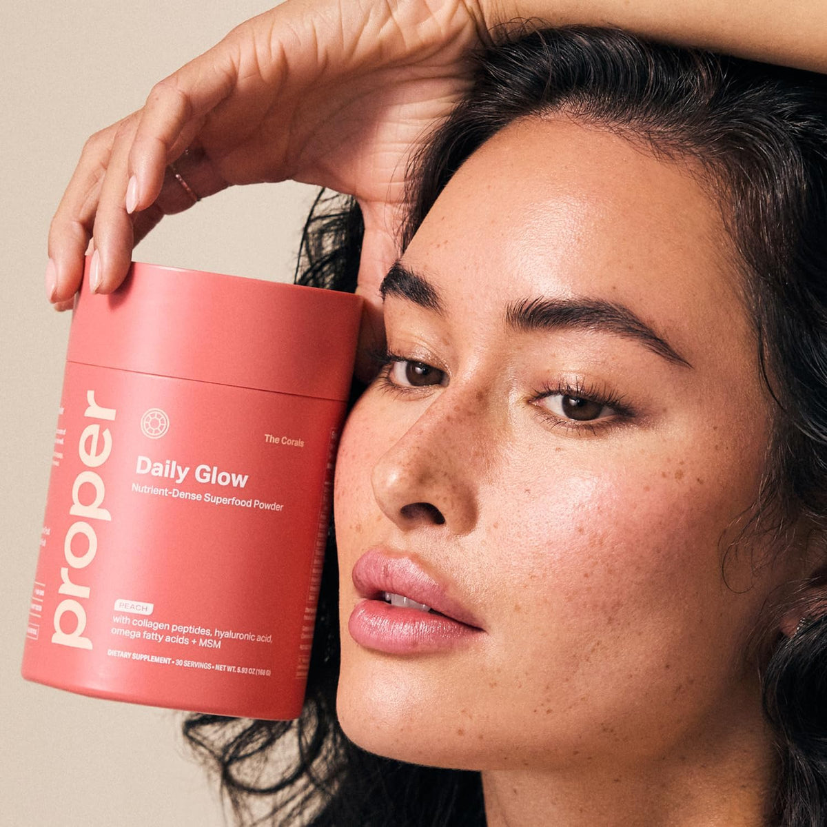 Proper The Corals Beauty Glow - Collagen Peptides Powder with Vitamin C MSM