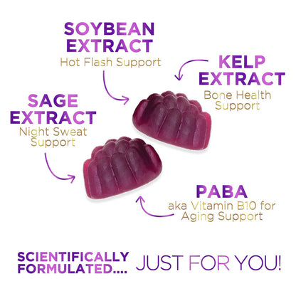 Menopause Support Supplement for Women - Multi Benefit Menopause Relief Vitamin Gummy