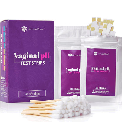 Intimate Rose Boric Acid Suppositories + 15 Count Vaginal Suppository Applicator + pH Test Strips