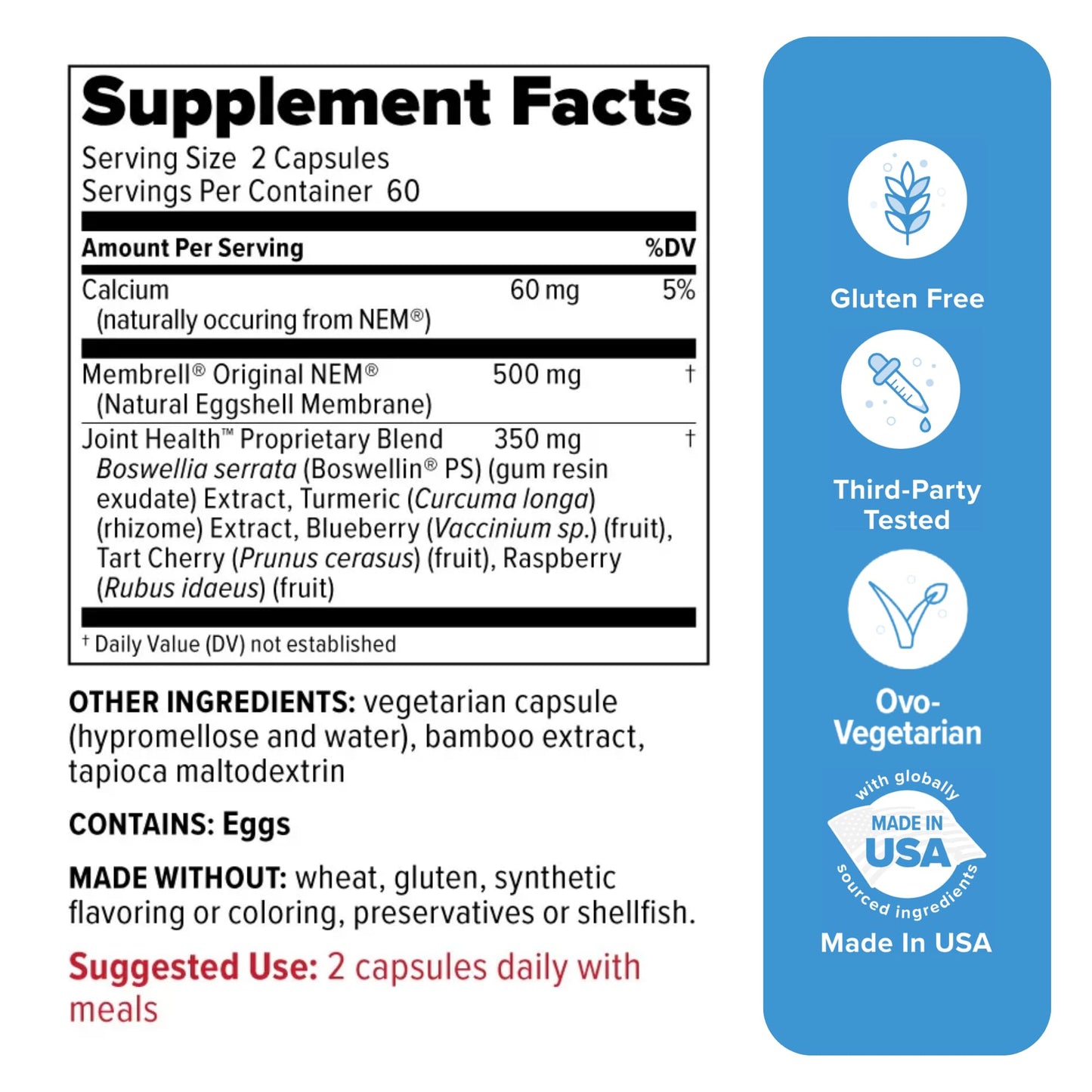 Redd Remedies, Joint Health Advanced, Helps Strengthen Connective Tissue and Cartilage, Fast-Acting Comfort with Boswellia Serrata and Turmeric, 120 Vegetarian Capsules