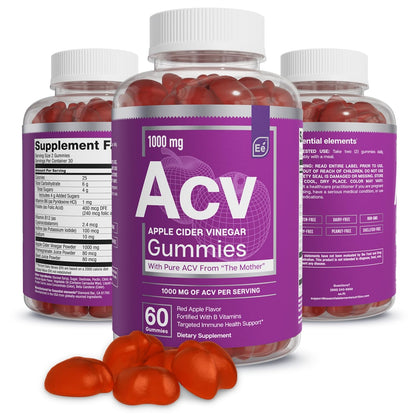 Essential Elements Apple Cider Vinegar Gummies from The Mother - Naturally-Sourced