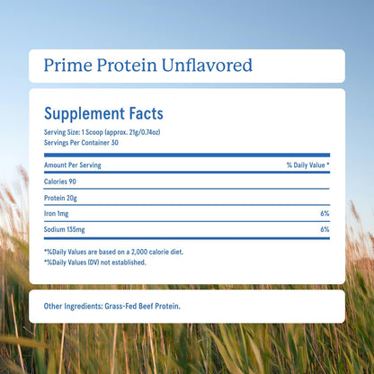 Equip Foods Prime Protein Powder Unflavored & Prime Protein Powder Vanilla