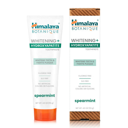 Himalaya Botanique Whitening+ Nano Hydroxyapatite Toothpaste, Mint, 4 oz