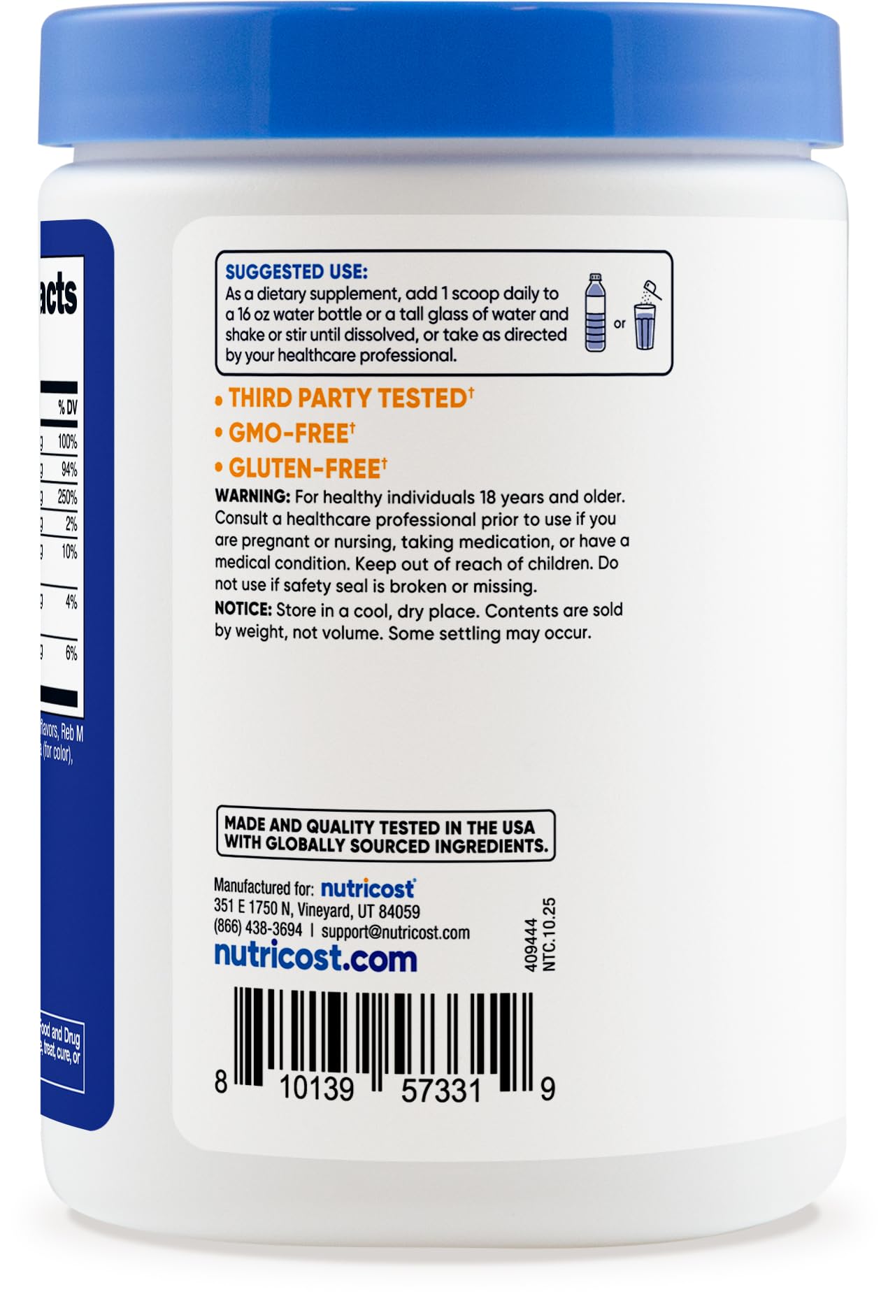 Nutricost Electrolyte Complex Powder (120 Servings, Fruit Punch) | Hydration Supplement Drink Mix with Vitamins and Minerals