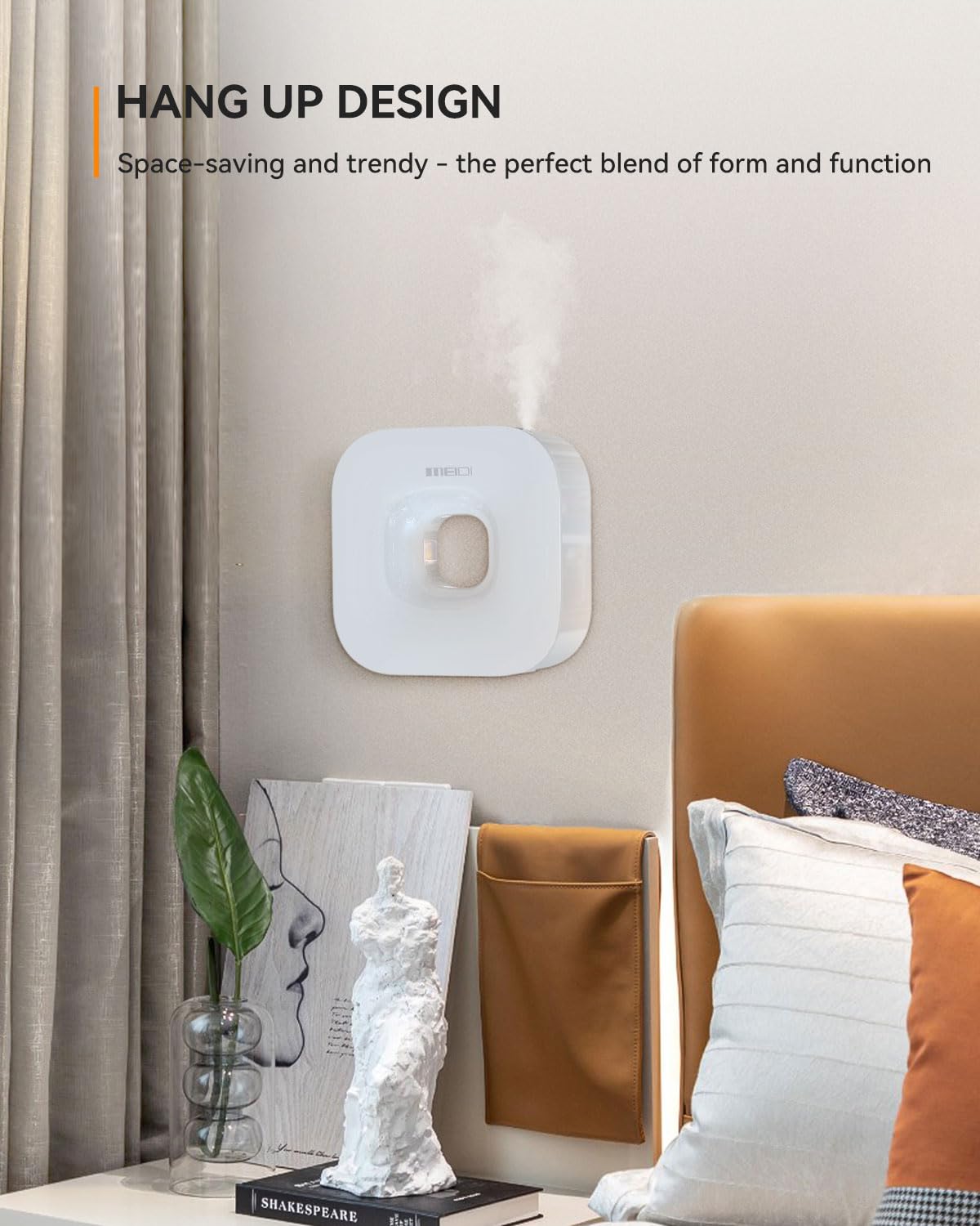 MEIDI Waterless Essential Oil Diffuser - Bluetooth Cordless Aromatherapy Diffuser with App Control