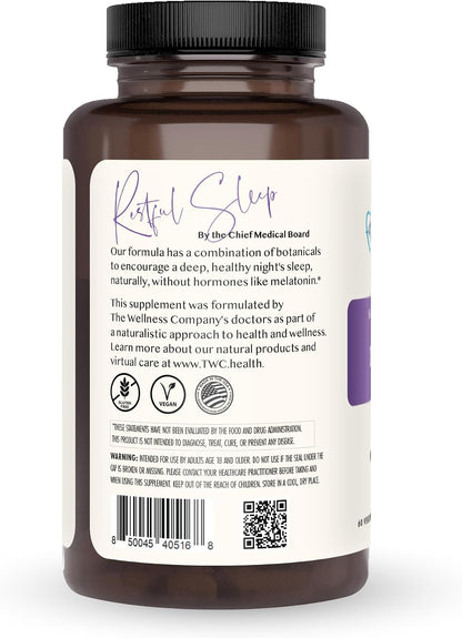Restful Sleep - Melatonin-Free, Kava, Ashwagandha & Valerian Root, 60ct