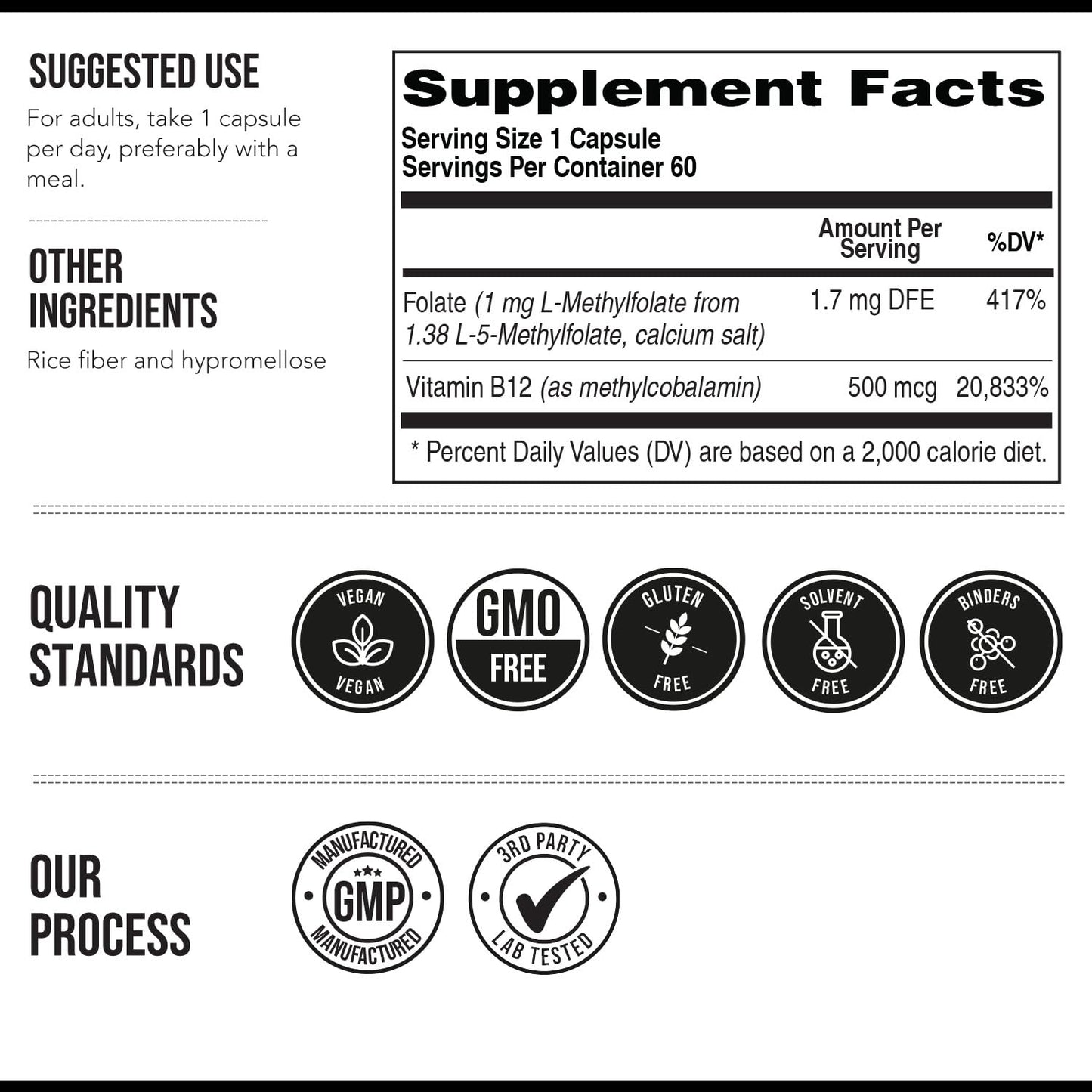 Organic Methyl Folate 1000 mcg + Methyl B12 Cofactor (300 Servings) – Metabolically Active 5-MTHF Form, Organic Berry Flavor, Liquid Sublingual Form – Mood, Cognition, Methylation, Pregnancy (1oz)