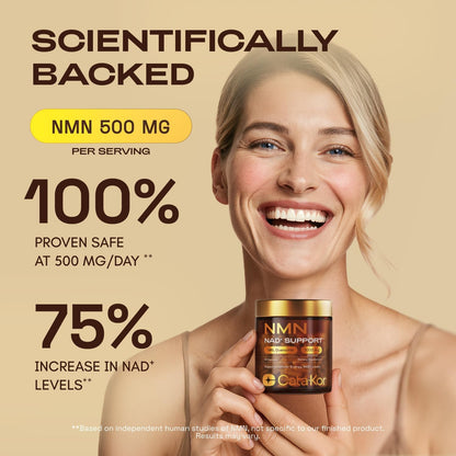 Cata-Kor NMN Supplement 1000mg & Liposomal NAD+ Supplement with Resveratrol – Supports Cellular Energy & NAD+ Levels