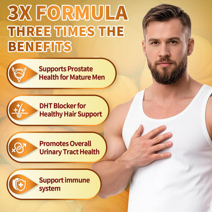 VivoNu Pumpkin Seed Oil with Saw Palmetto Capsules, 4000mg 300 Softgels | Organic, Cold Pressed | DHT Blocker | Supports Hair, Urinary, Bladder & Prostate Health | Non-GMO | Organic, Cold Pressed | DHT Blocker | Supports Hair, Urinary, Bladder & Prostate