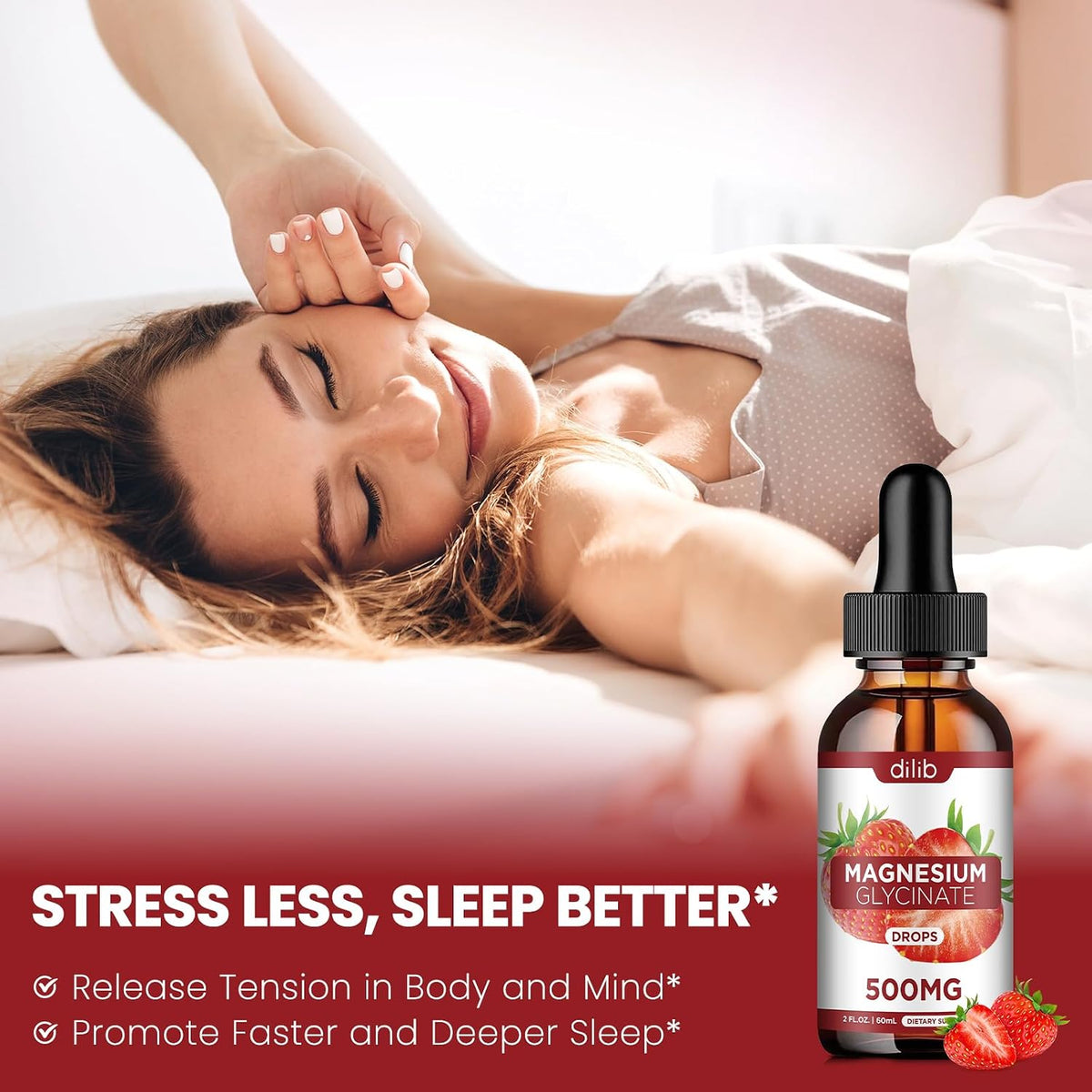Liquid Iron Supplement for Women Magnesium Glycinate Liquid Drops
