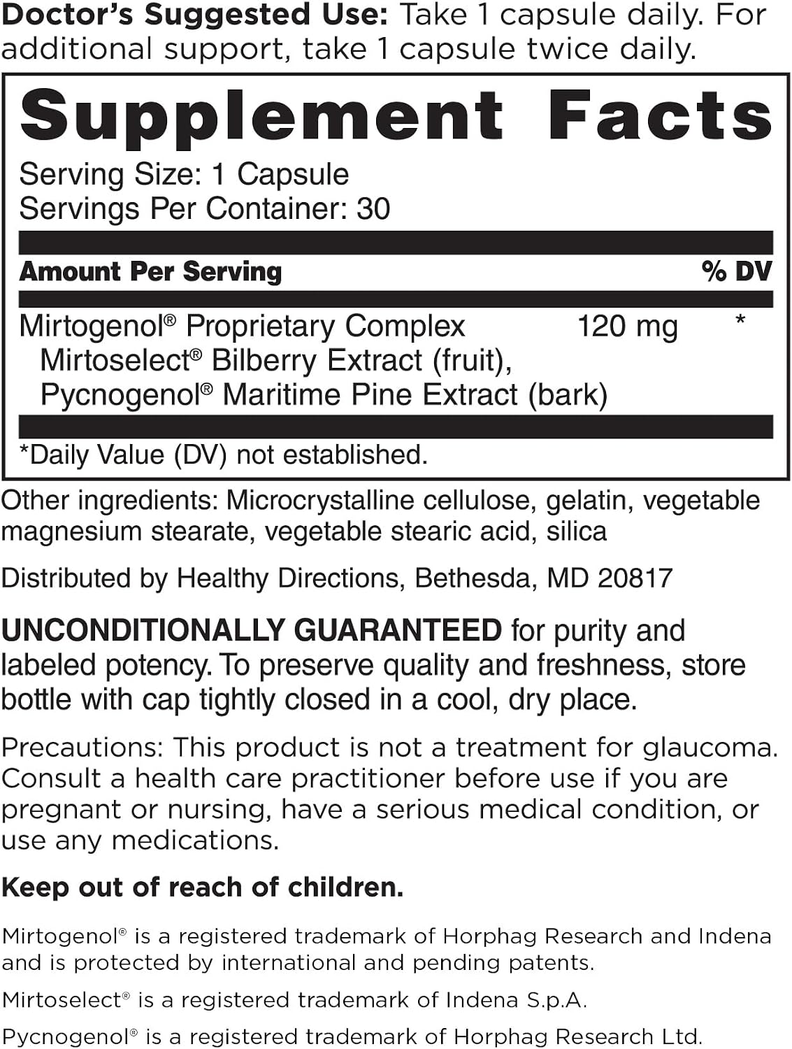 DOCTORS' PREFERRED Dr. Whitaker Ocular Pressure & Retina Defense Supplement to Support Healthy Intraocular Pressure Levels, Circulation & Eye Tissue (60 Capsules)