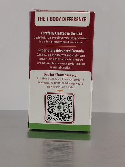 1 Body Beet Root Capsules 1360mg, 20:1 Extract, Beet Vital, 60 Caps