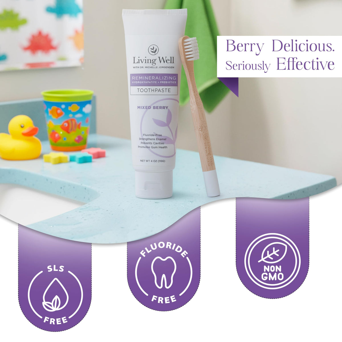 Hydroxyapatite Toothpaste with PROtektin, Fluoride-Free, Mint, 4 oz