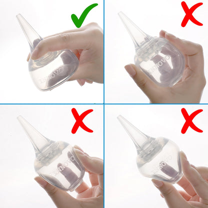 Innovo Hospital Grade Silicone Twister Bulb Baby Ear Syringe and Nasal Aspirator