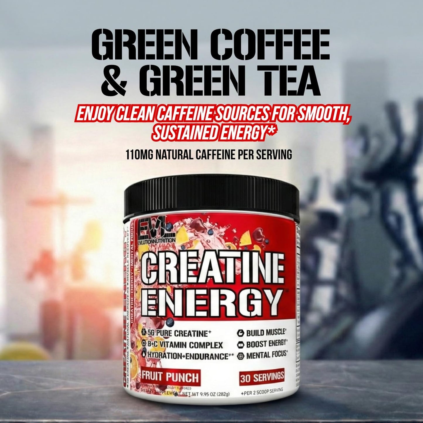 Evlution Nutrition Creatine 5000 - Supports Faster Recovery Lean Muscle Growth & Performance - Pre & Post Workout Powder - 5000mg Pure Creatine Monohydrate Per Serving - 60 Servings - Unflavored