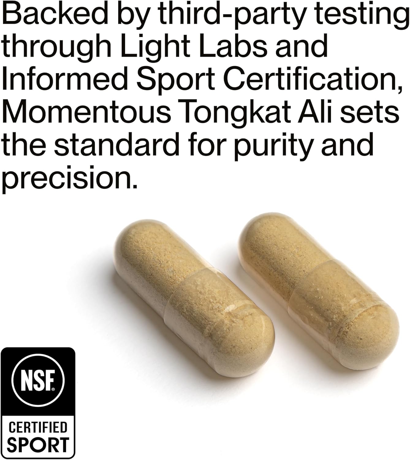 Momentous Tongkat Ali Supplement - Longjack Root Extract Powder for Men & Women - Supports Hormone Balance, Performance, & Mood - Natural Wellness - Informed Sport Certified - 400 mg - 30 Servings