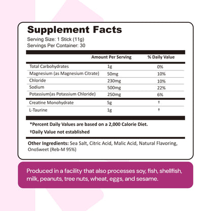 Create Creatine + Electrolytes – Energy & Strength – Variety Pack | NSF Certified for Sport – Daily Hydration Mix, 30 Sugar-Free Stick Packs with 1000mg Taurine, Supports Recovery & Endurance