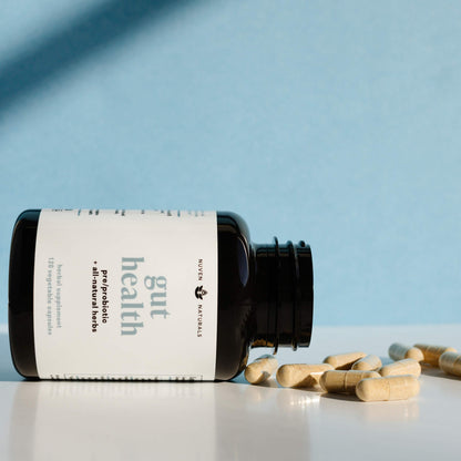 Nuven Naturals All-in-One Gut Health w/Probiotics, Prebiotics, Digestion-Supporting