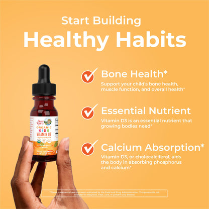 MARYRUTH'S Vitamin D3 Liquid Drops | Megadose 4000 IU | USDA Organic Liquid Vitamin D Spray for Adults & Kids | Immune Support & Bone Health | Vegan | Gluten Free | Non-GMO | 30 Servings