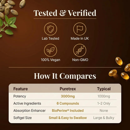 Pumpkin Seed Oil with Saw Palmetto, Beta-Sitosterol, Zinc & BioPerine® – 180 Vegan Softgels | Prostate & Hair Growth Support | DHT Blocker | Urinary & Bladder Health | Cold-Pressed