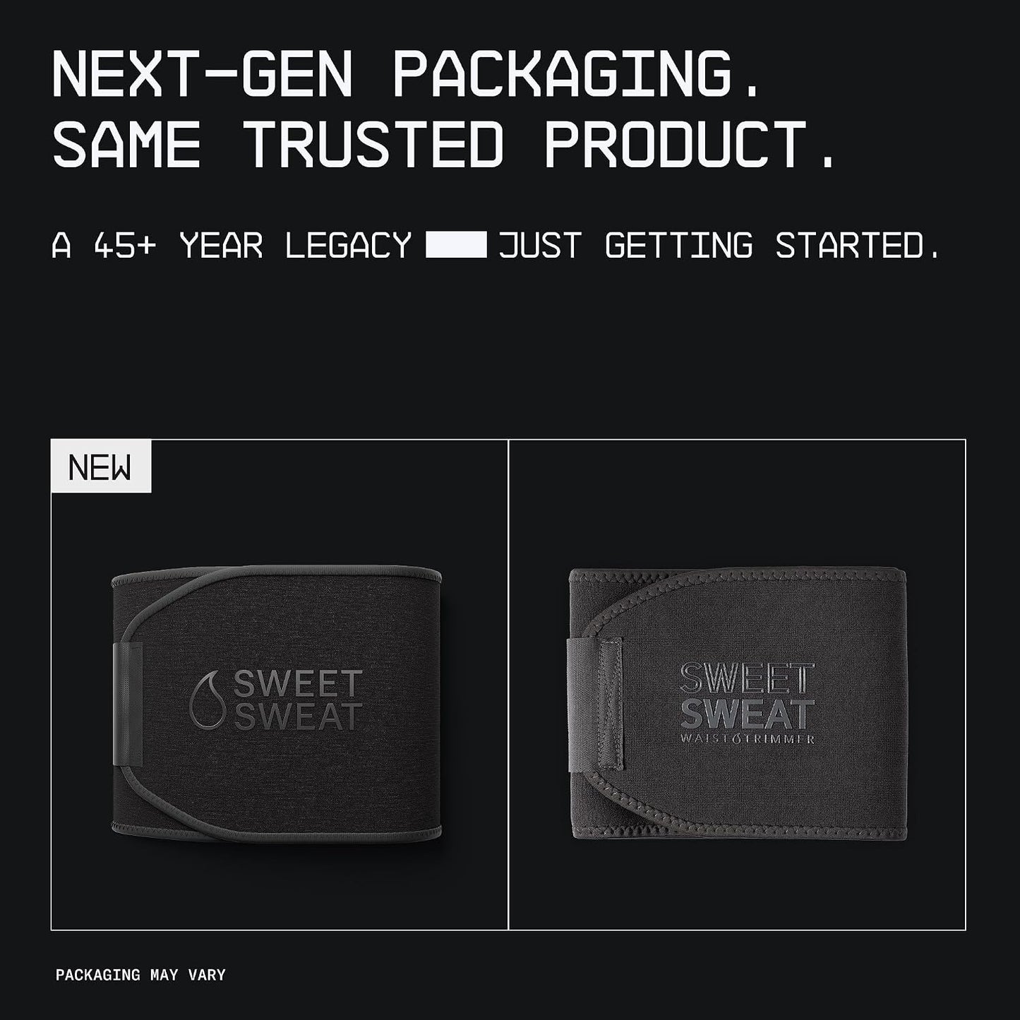 Sports Research Sweet Sweat Waist Trimmer (Core Series) - Premium Sweat Enhancing Fitness Band for Women & Men - Adjustable Fit · Latex-Free Neoprene - Matte Black, Medium
