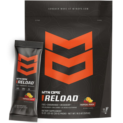 MTN OPS Reload Workout Carb Powder, Green Apple