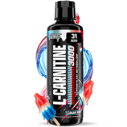 Nutrex Research L Carnitine 3000 - Clinically Dosed L-Carnitine Liquid for Energy, Metabolism & Muscle Recovery - Delicious Strawberry Watermelon - No Sugar, No Carbs, No Stimulants - 31 Servings