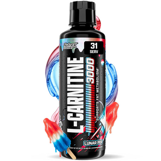 Nutrex Research L Carnitine 3000 - Clinically Dosed L-Carnitine Liquid for Energy, Metabolism & Muscle Recovery - Delicious Strawberry Watermelon - No Sugar, No Carbs, No Stimulants - 31 Servings