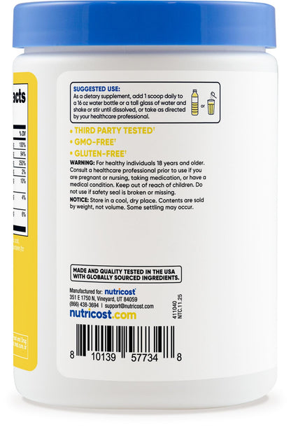 Nutricost Electrolyte Complex Powder (120 Servings, Fruit Punch) | Hydration Supplement Drink Mix with Vitamins and Minerals
